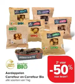 Carrefour Aardappelen Carrefour en Carrefour Bio aanbieding