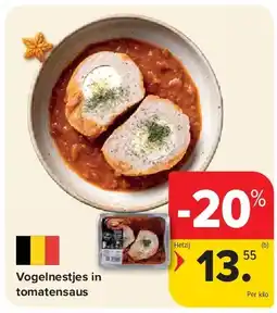 Carrefour Vogelnestjes in tomatensaus aanbieding