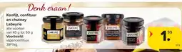 Carrefour Konfi jt, confi tuur en chutney Labeyrie aanbieding