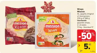 Carrefour Wraps Mission aanbieding