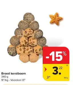 Carrefour Brood kerstboom aanbieding
