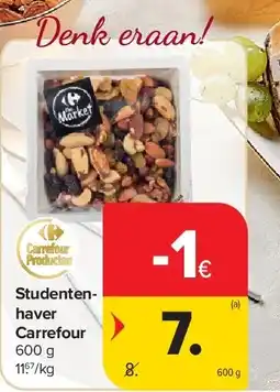 Carrefour Studentenhaver Carrefour aanbieding