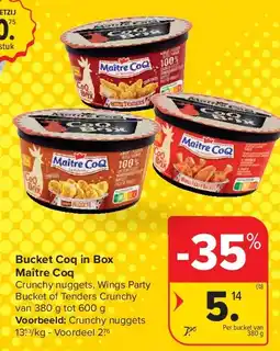 Carrefour Bucket Coq in Box Maître Coq aanbieding