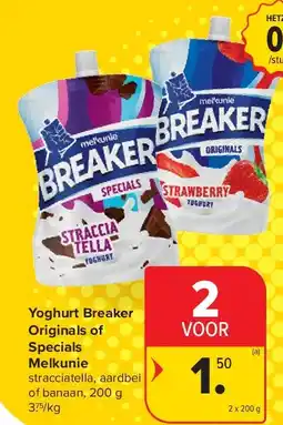 Carrefour Yoghurt Breaker Originals of Specials Melkunie aanbieding