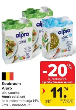 Carrefour Kookroom Alpro aanbieding