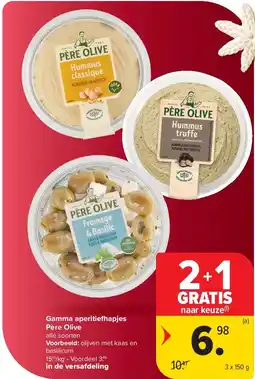 Carrefour Gamma aperitiefhapjes Père Olive aanbieding
