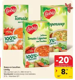 Carrefour Soep en bouillon Liebig aanbieding