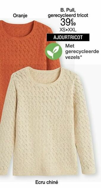 Damart Pull gerecycleerd tricot aanbieding