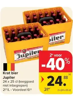 Carrefour Krat bier Jupiler aanbieding