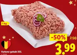 Lidl Varkens-gehakt XXL aanbieding