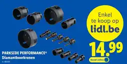 Lidl Parkside performance diamantboorkronen aanbieding