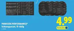 Lidl Parkside performance schuurgaasset, 15-delig aanbieding