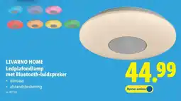 Lidl Livarno home ledplafondlamp met bluetooth-luidspreker aanbieding