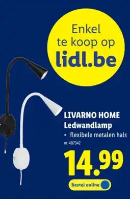 Lidl Livarno home ledwandlamp aanbieding