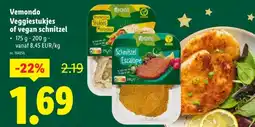 Lidl Vemondo Veggiestukjes of vegan schnitzel aanbieding