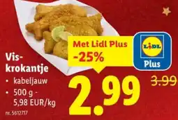 Lidl Viskrokantje aanbieding