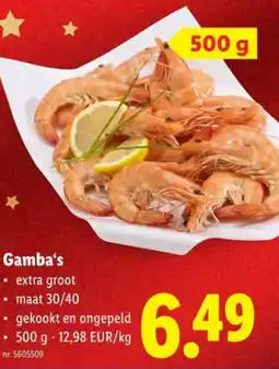 Lidl Gamba's aanbieding