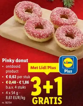 Lidl Pinky donut aanbieding