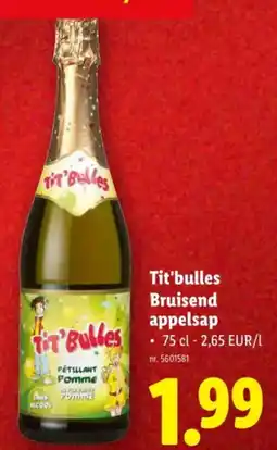 Lidl Tit'bulles Bruisend appelsap aanbieding