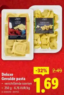 Lidl Deluxe Gevulde pasta aanbieding