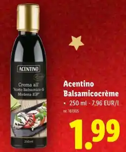 Lidl Acentino Balsamicocrème aanbieding