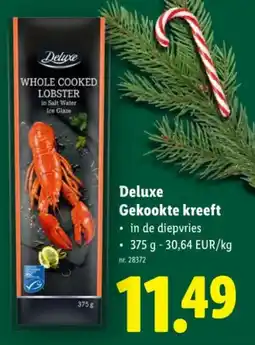Lidl Deluxe Gekookte kreeft aanbieding