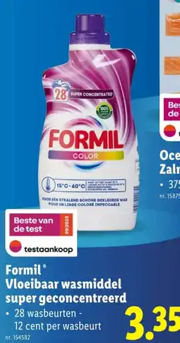 Lidl Formil Vloeibaar wasmiddel super geconcentreerd aanbieding