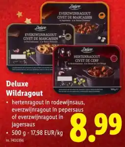 Lidl Deluxe Wildragout aanbieding