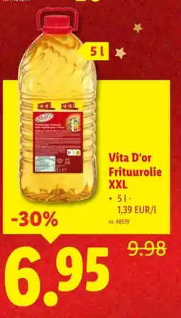 Lidl Vita D'or Frituurolie XXL aanbieding