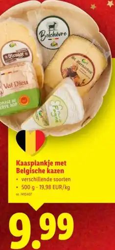 Lidl Kaasplankje met Belgische kazen aanbieding