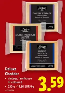 Lidl Deluxe Cheddar aanbieding
