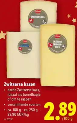 Lidl Zwitserse kazen aanbieding