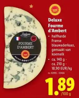 Lidl Deluxe Fourme d'Ambert aanbieding