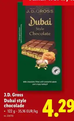 Lidl J.D. Gross Dubai style chocolade aanbieding