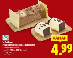 Lidl Le Patissier Stronk of ministronkjes boterroom aanbieding