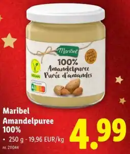 Lidl Maribel Amandelpuree 100% aanbieding