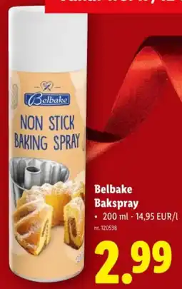 Lidl Belbake Bakspray aanbieding