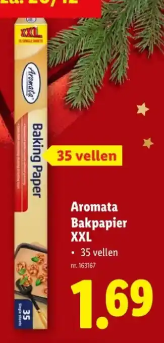Lidl Aromata Bakpapier XXL aanbieding