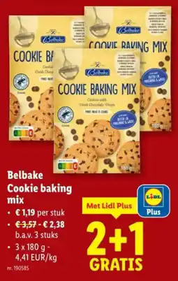 Lidl Belbake Cookie baking mix aanbieding