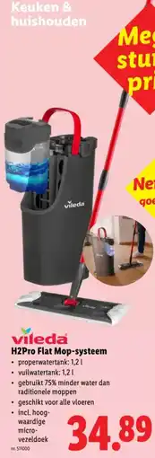 Lidl Vileda H2Pro Flat Mop-systeem aanbieding