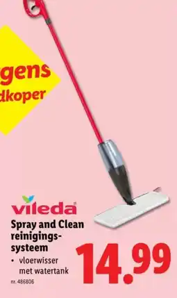 Lidl Vileda Spray and Clean reinigings- systeem aanbieding