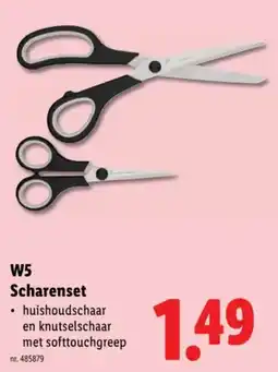 Lidl W5 Scharenset aanbieding