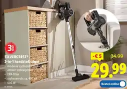 Lidl Silvercrest 2-in-1 handstofzuiger aanbieding