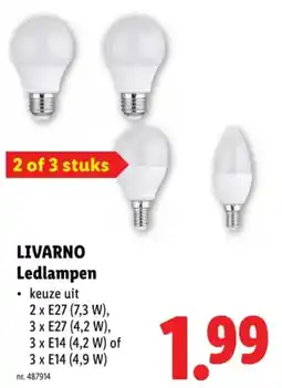 Lidl Livarno ledlampen aanbieding