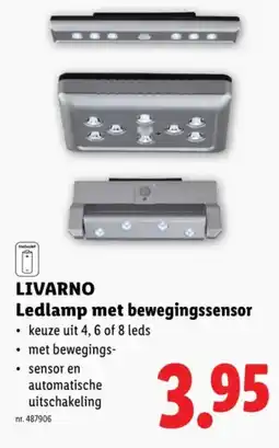 Lidl Livarno ledlamp met bewegingssensor aanbieding