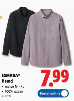 Lidl Esmara hemd aanbieding
