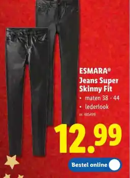 Lidl Esmara jeans super skinny fit aanbieding