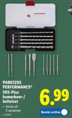Lidl Parkside performance SDS-plus hamerboor-/ beitelset aanbieding