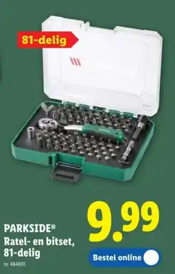 Lidl Parkside ratel- en bitset, 81-delig aanbieding
