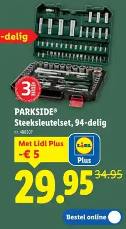 Lidl Parkside Steeksleutelset, 94-delig aanbieding